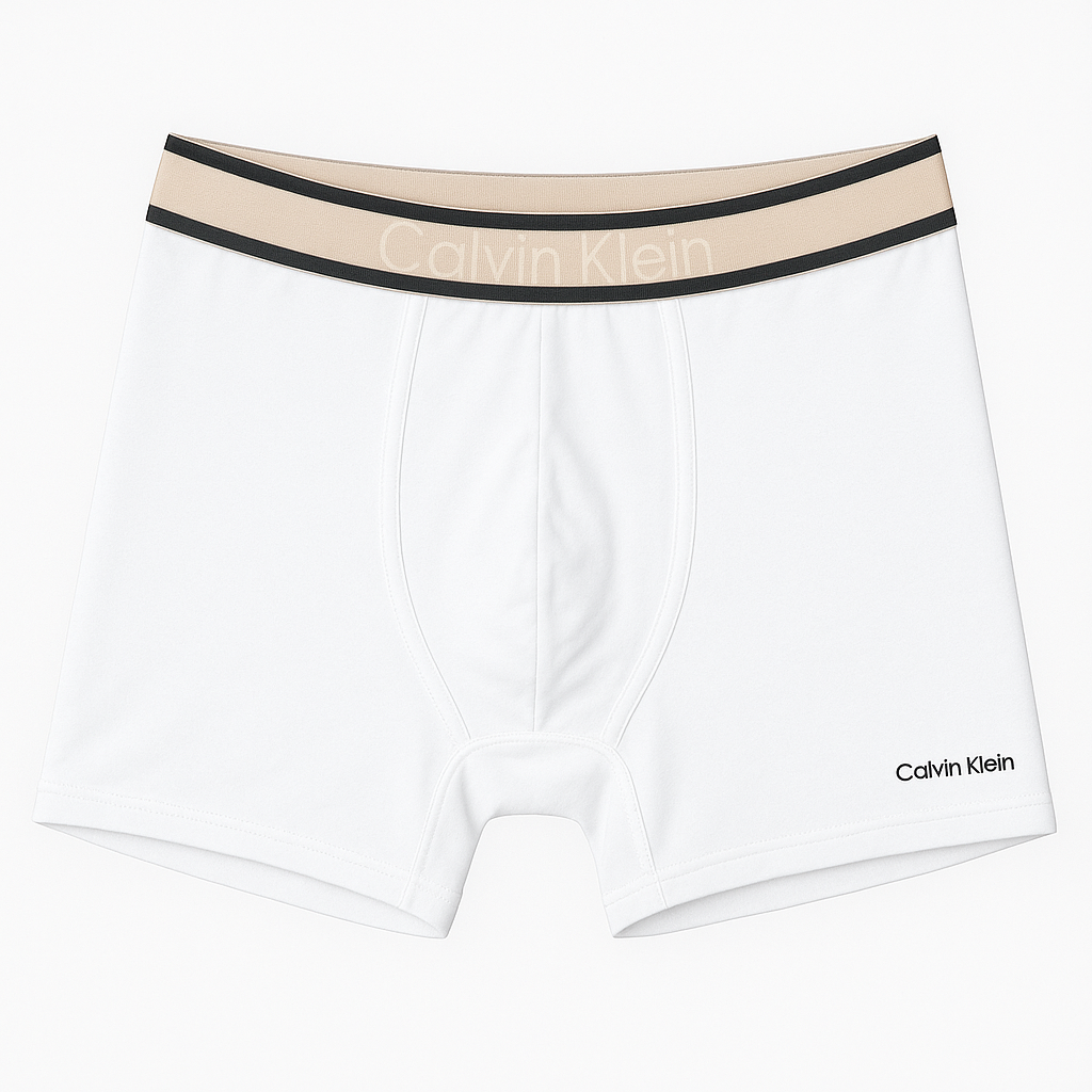 Boxers Calvin Klein Bande Beige - Lot de 5