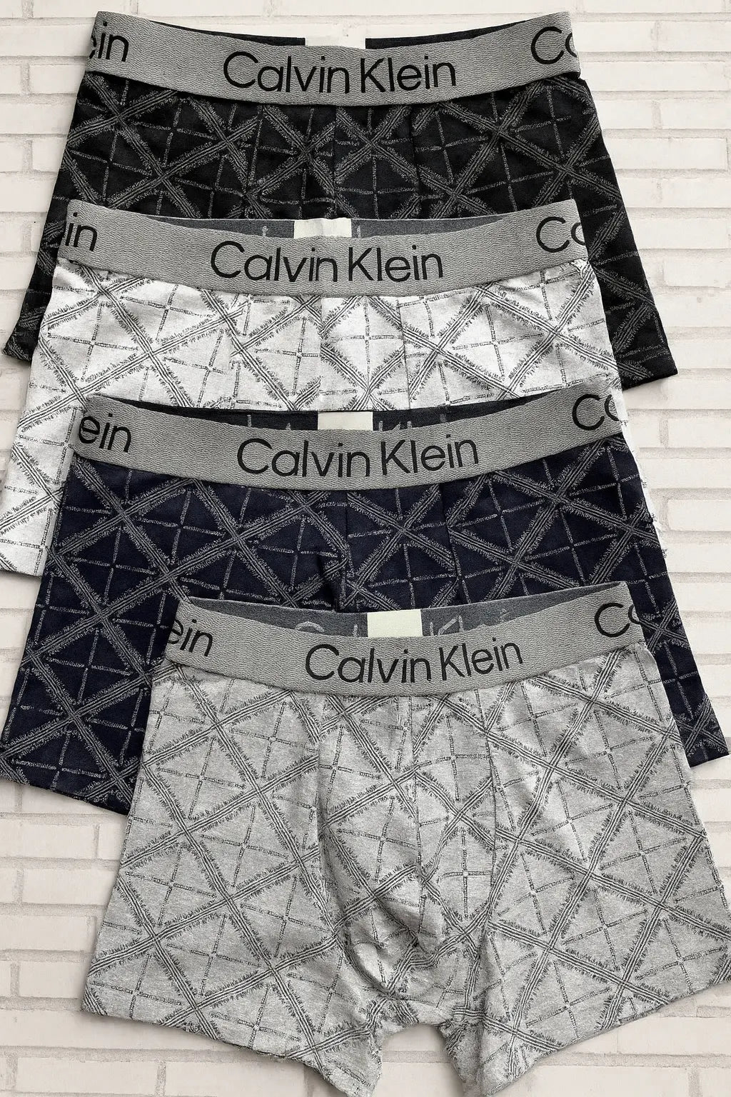 Boxers Calvin Klein Diamond Grid  - Lot de 5 Boxer Shop