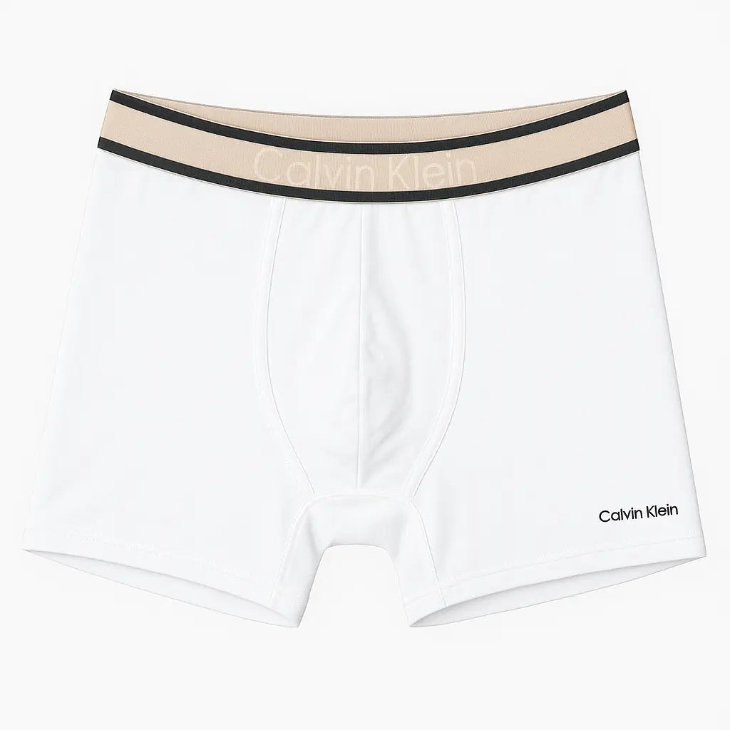 Boxers Calvin Klein Bande Beige - Lot de 5